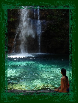 Cachoeira Santan Brbara, Chapada dos Veadeiros